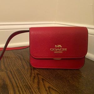 Red Coach Crossbody Bag